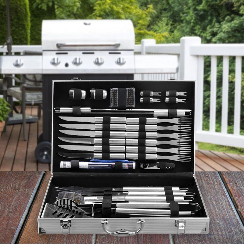 Stainless Steel Grilling Tool Set