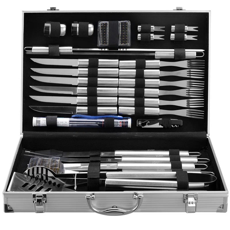 Stainless Steel Grilling Tool Set