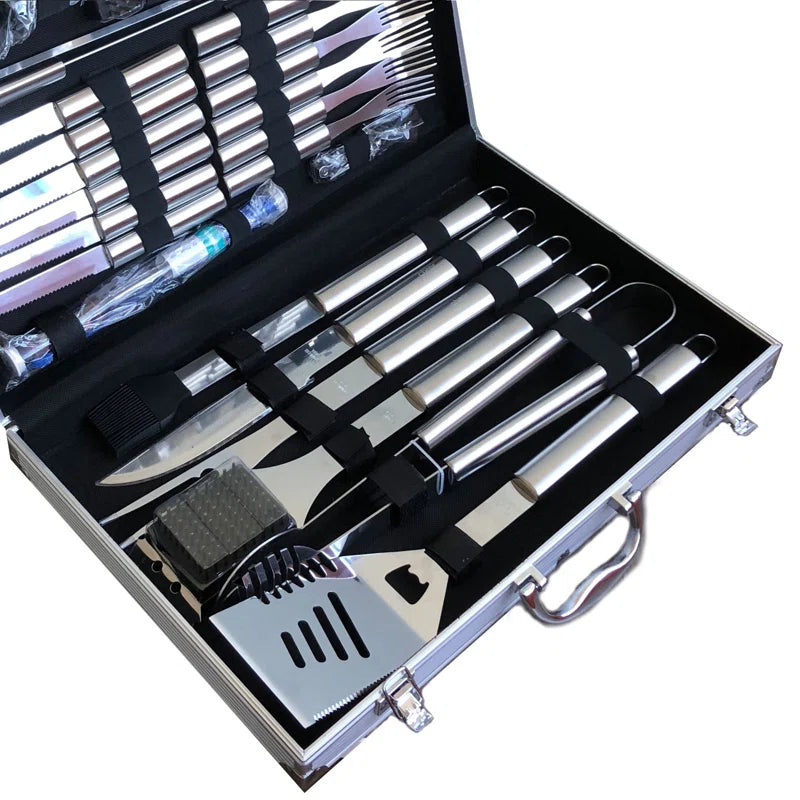 Stainless Steel Grilling Tool Set