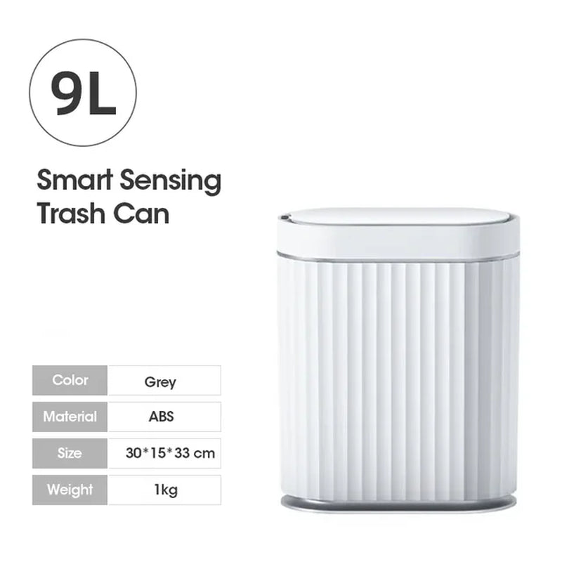 7L/9L Smart Trash Can Electronic Automatic Smart Sensor Garbage Bin Household Toilet Waste Garbage Can for Kitchen Bathroom