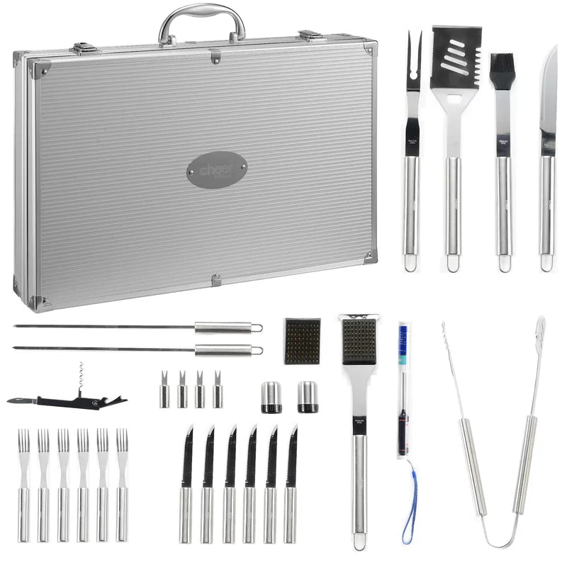 Stainless Steel Grilling Tool Set